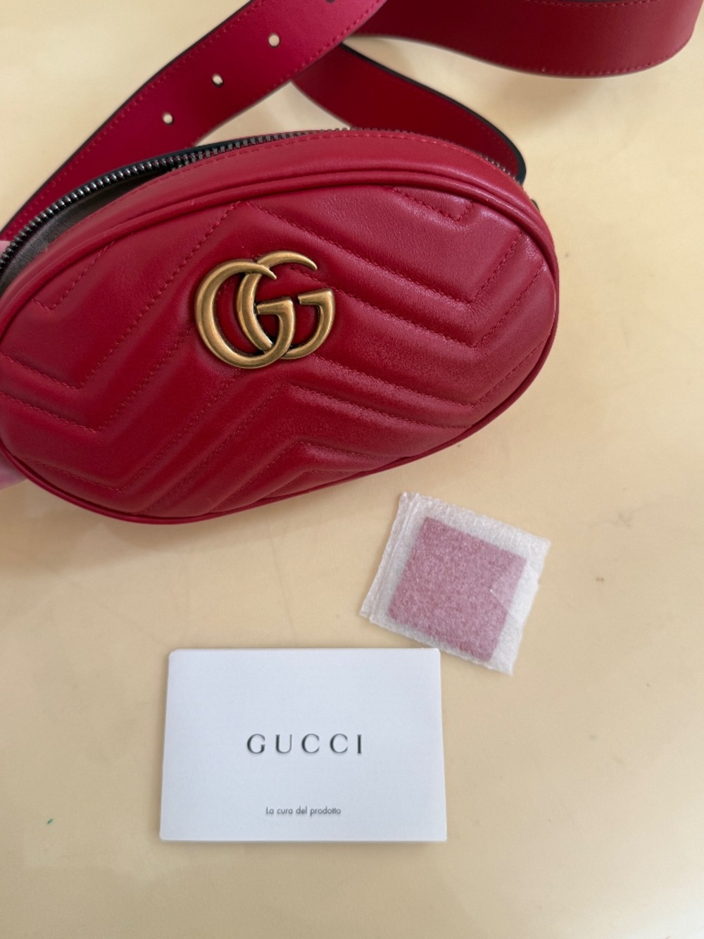 Red Gucci Belt Bag